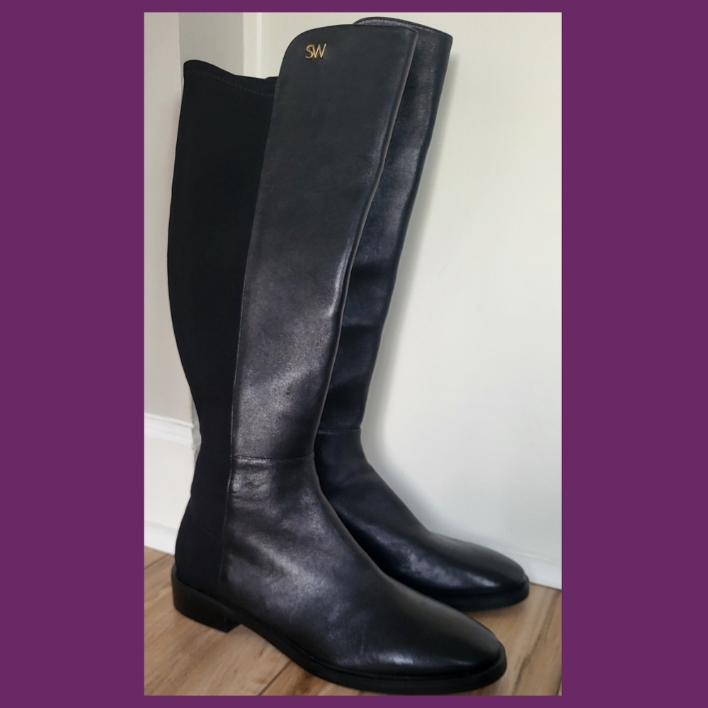 Stuart Weitzman Knee High Boots with Stretch Panel